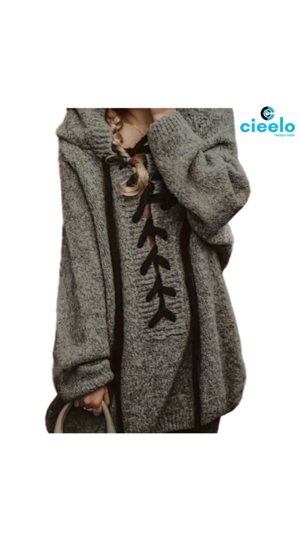 Suéter holgado con capucha – Estilo comfy para el frío