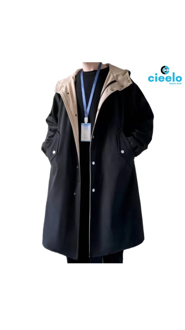 Abrigo Trench Beige con Capucha – Estilo y Protección para el Frío