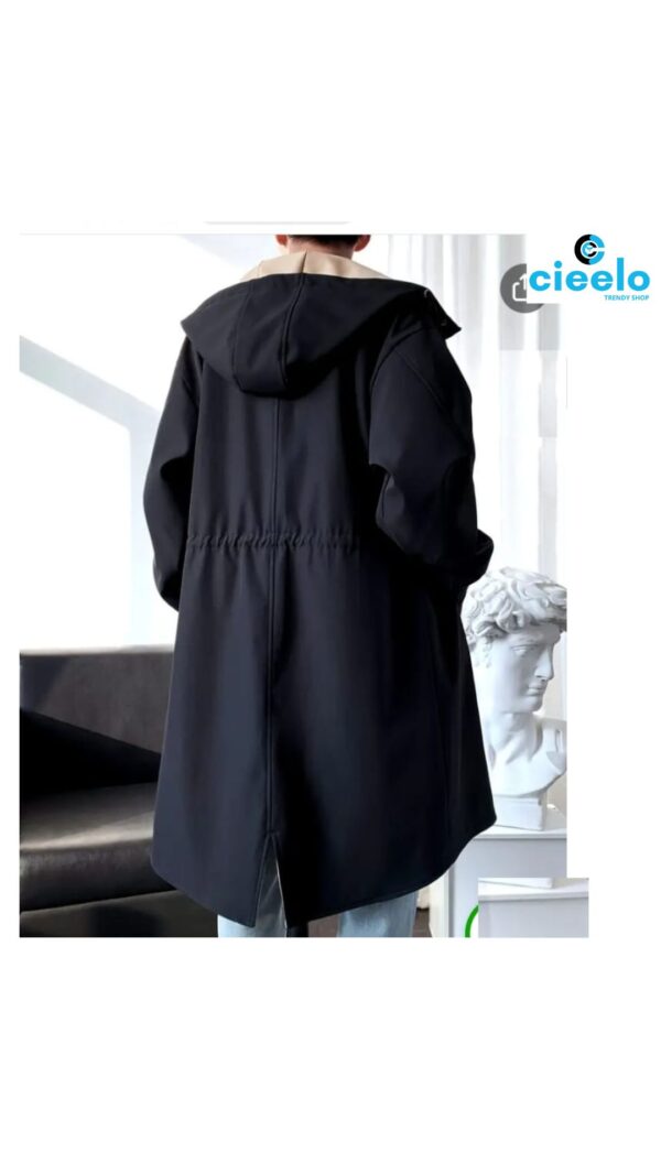 Abrigo Trench Beige con Capucha – Estilo y Protección para el Frío