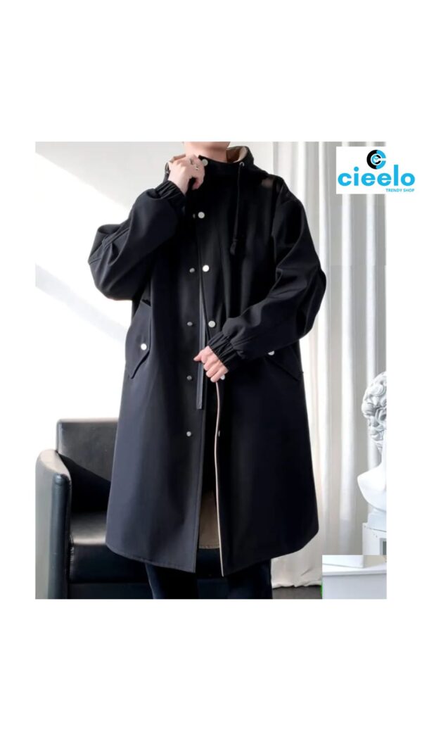 Abrigo Trench Beige con Capucha – Estilo y Protección para el Frío