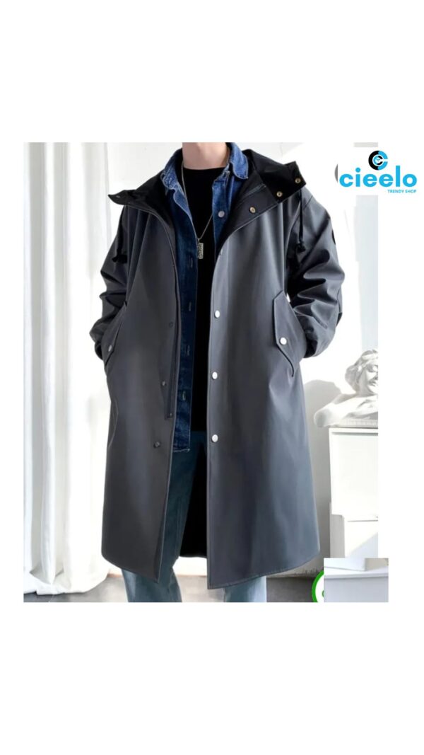 Abrigo Trench Beige con Capucha – Estilo y Protección para el Frío