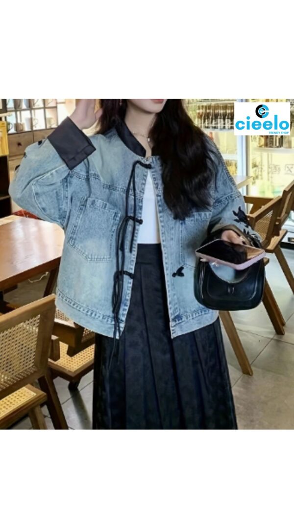 Chaqueta vintage con volantes – Estilo único y chic