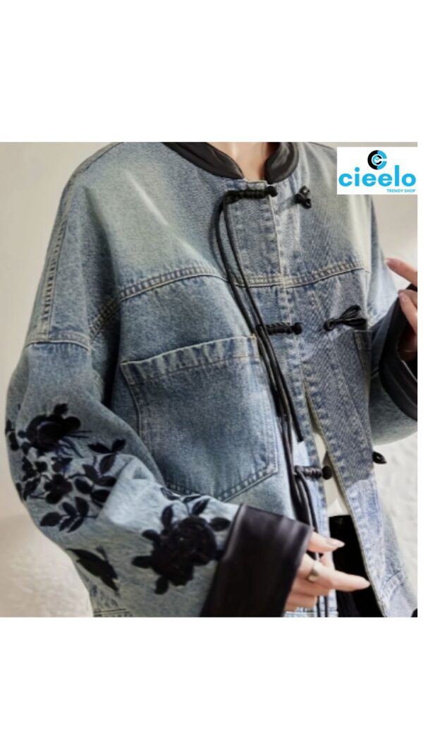 Chaqueta vintage con volantes – Estilo único y chic