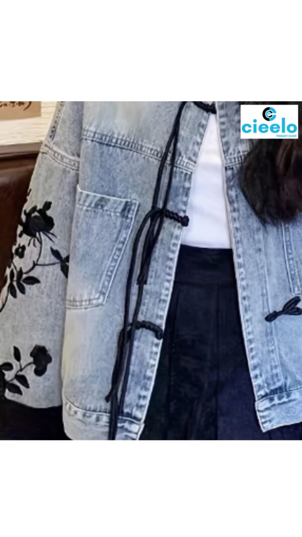 Chaqueta vintage con volantes – Estilo único y chic