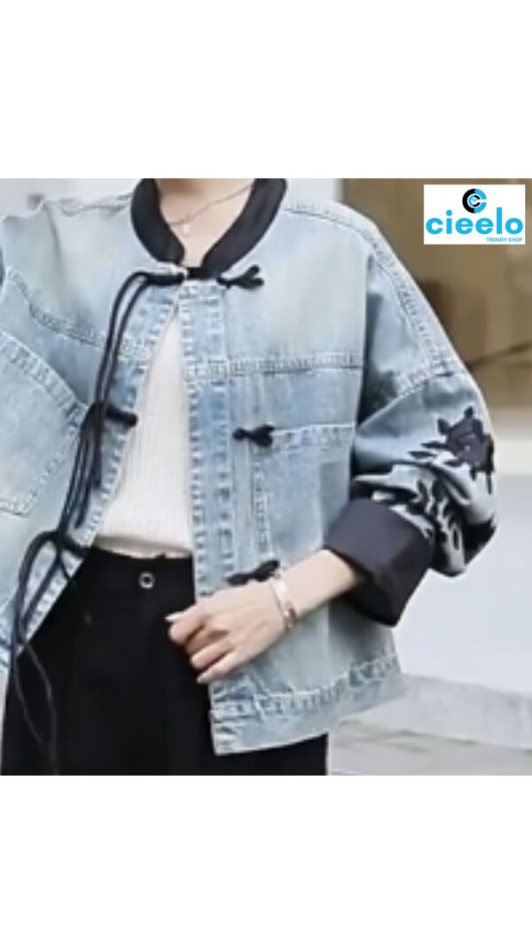 Chaqueta vintage con volantes – Estilo único y chic