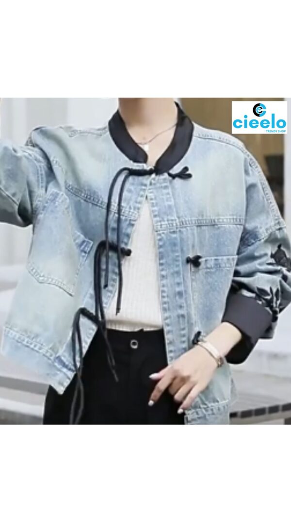 Chaqueta vintage con volantes – Estilo único y chic