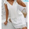 Vestido sin mangas – Hombros descubiertos y flow veraniego