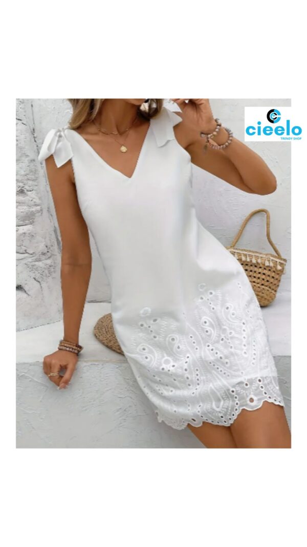 Vestido sin mangas – Hombros descubiertos y flow veraniego