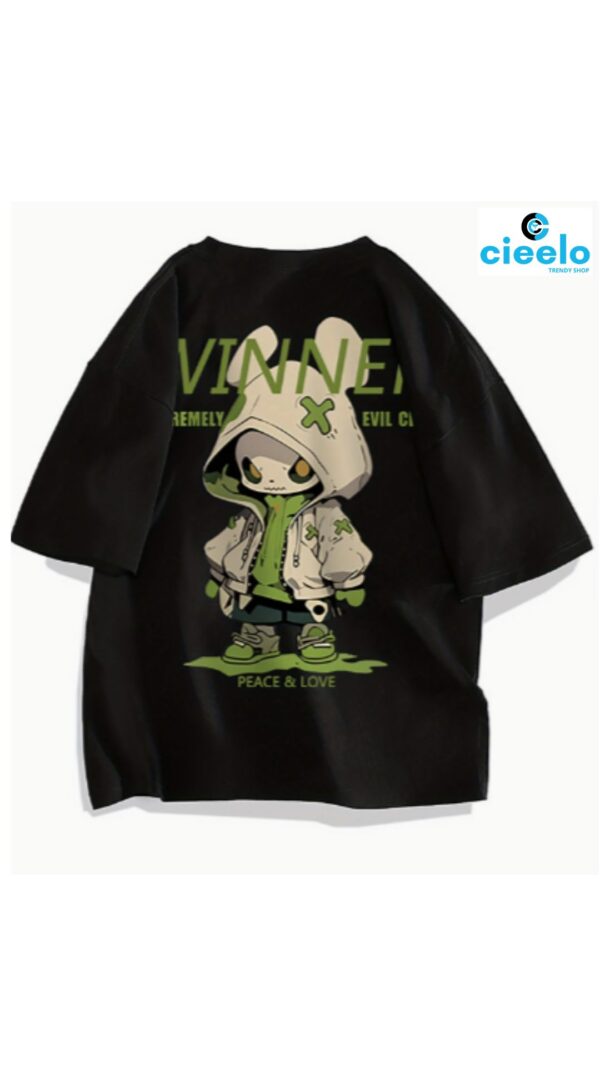 Camiseta Conejo Cartoon Hombre – 100% Algodón Verano