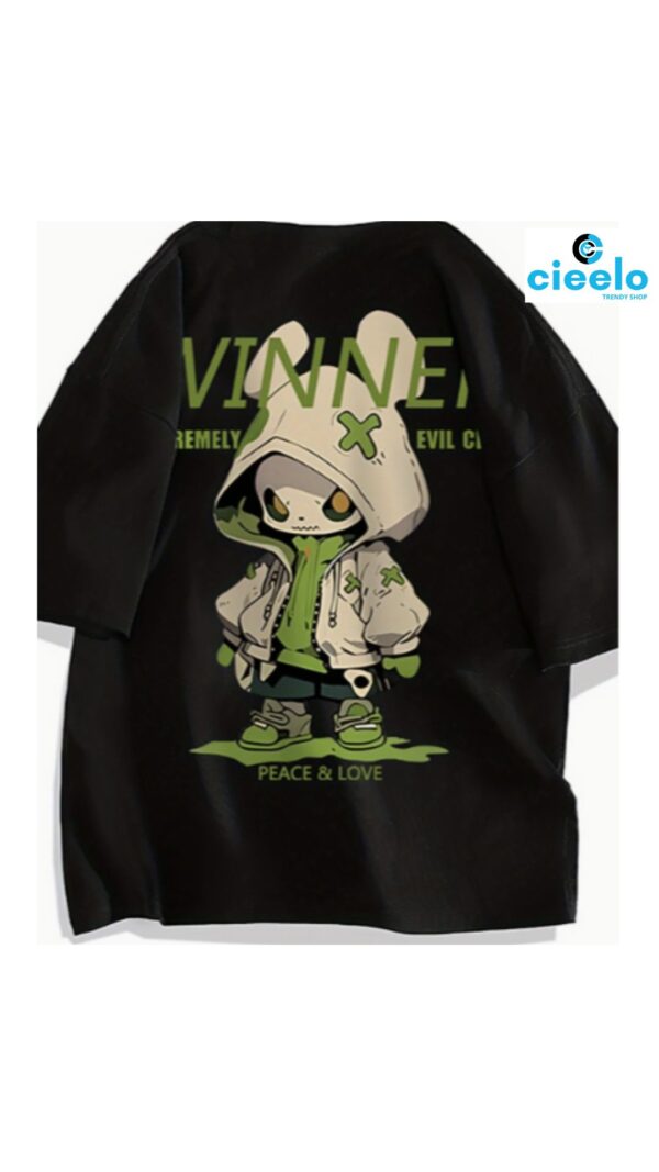 Camiseta Conejo Cartoon Hombre – 100% Algodón Verano
