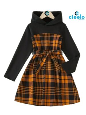 Vestido Deportivo Chic – Cuadros + Capucha Estilo Total