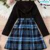 Vestido Deportivo Chic – Cuadros + Capucha Estilo Total