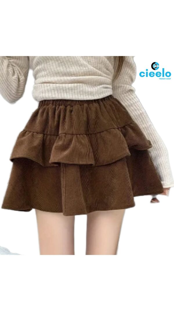 Falda bizcocho ceñida – Cintura alta y estilo en A