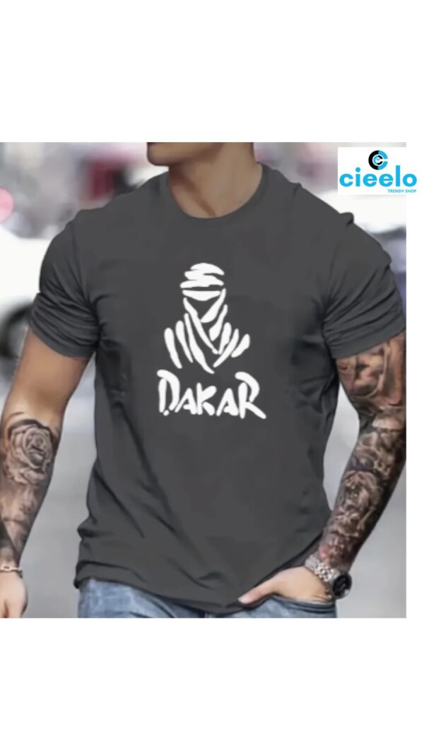 Camiseta DAKAR Negra – Estilo rudo y urbano