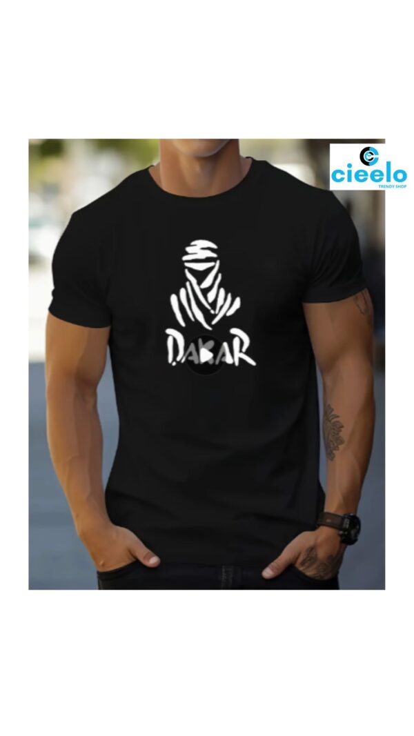 Camiseta DAKAR Negra – Estilo rudo y urbano