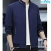 Chaqueta Cuello Redondo Hombre – Elegancia Casual, Comodidad Total