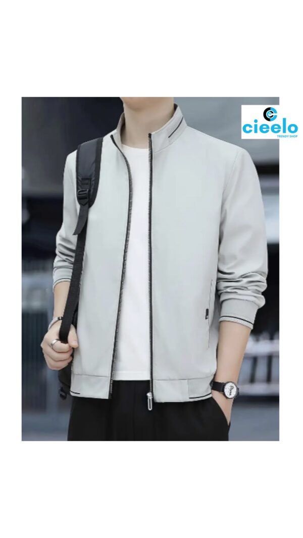 Chaqueta Cuello Redondo Hombre – Elegancia Casual, Comodidad Total