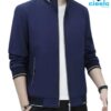 Chaqueta Cuello Redondo Hombre – Elegancia Casual, Comodidad Total
