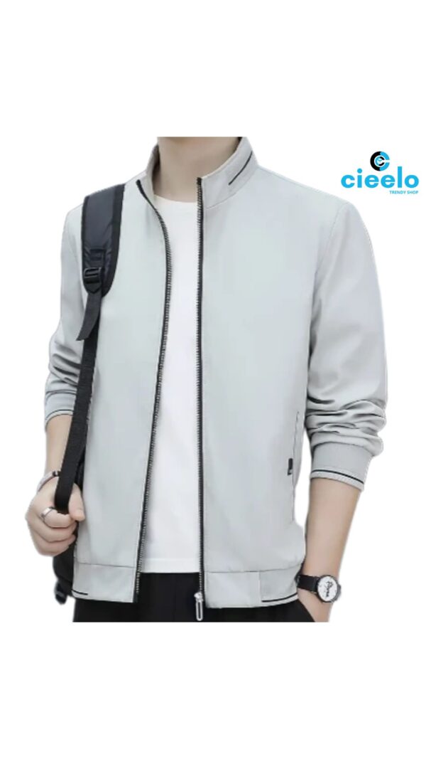 Chaqueta Cuello Redondo Hombre – Elegancia Casual, Comodidad Total