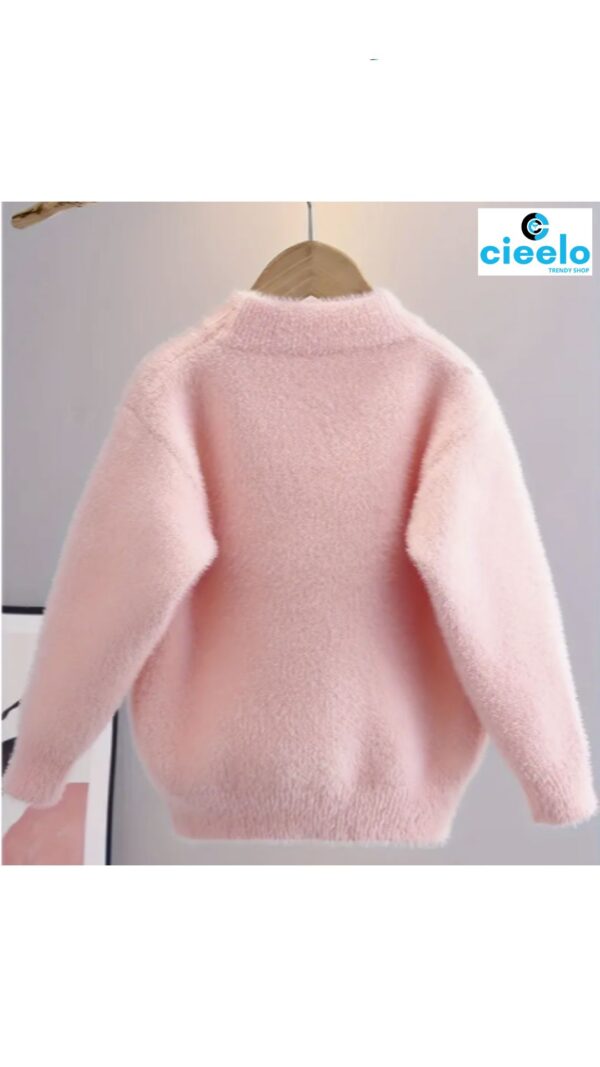 Suéter de Conejito Rosa – Ternura y abrigo en cada costura