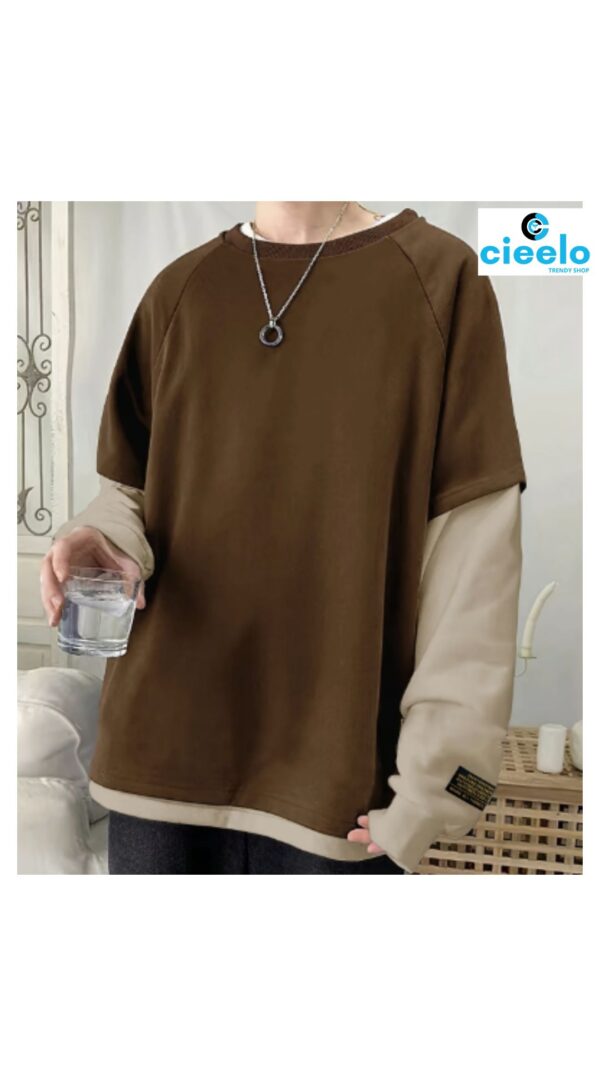Sudadera con capucha hombre – Bloques de color y flow