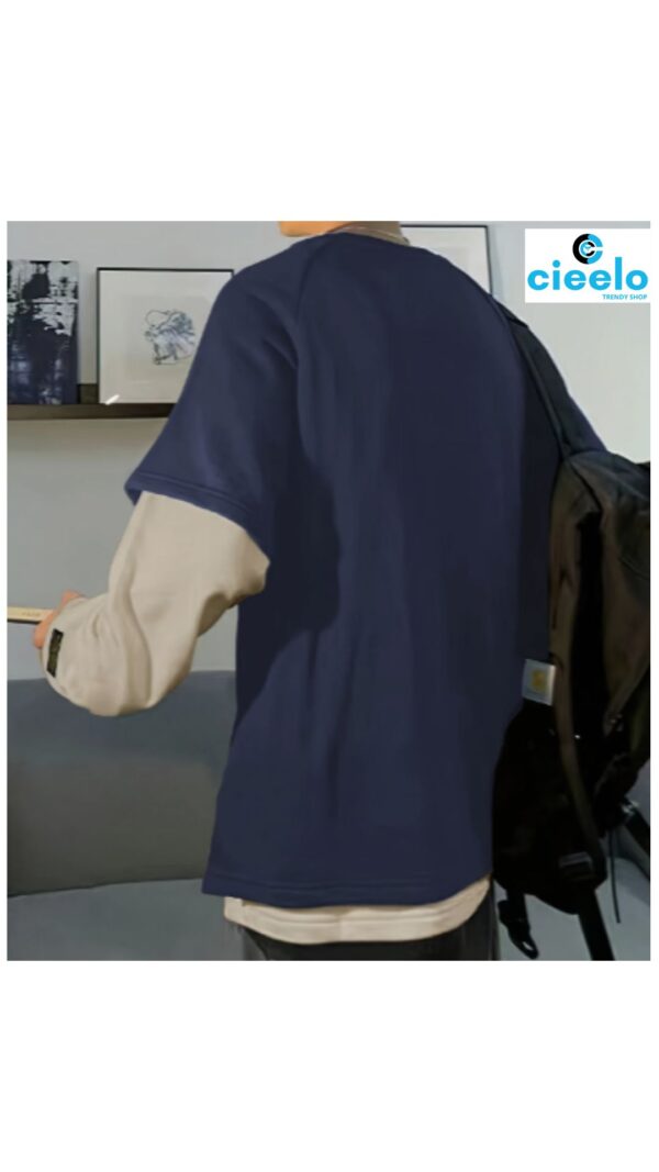 Sudadera con capucha hombre – Bloques de color y flow