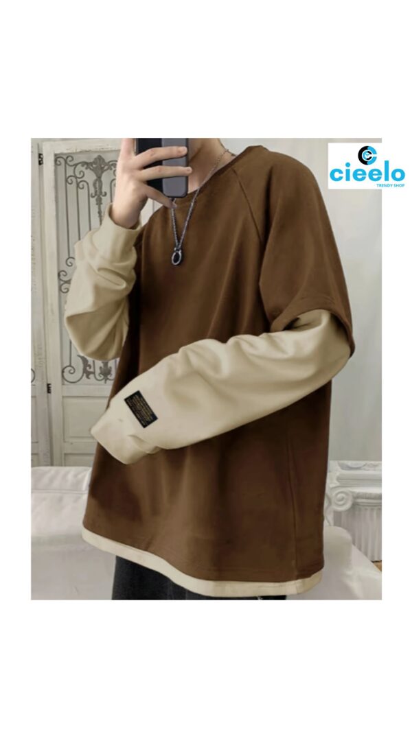Sudadera con capucha hombre – Bloques de color y flow