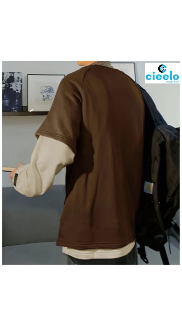 Sudadera con capucha hombre – Bloques de color y flow