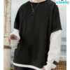 Sudadera con capucha hombre – Bloques de color y flow
