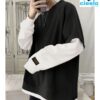 Sudadera con capucha hombre – Bloques de color y flow