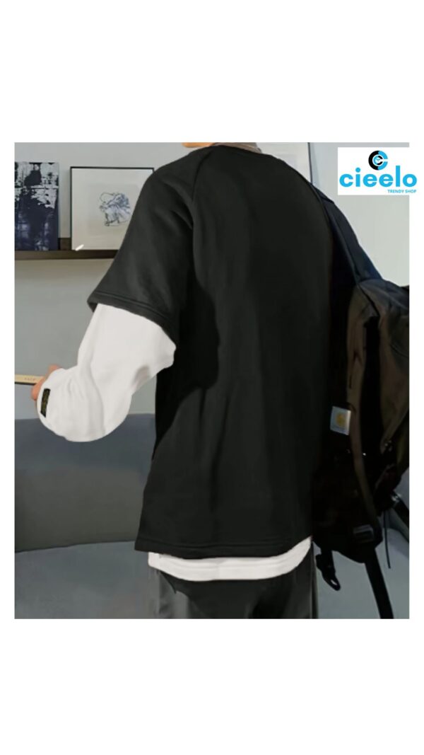 Sudadera con capucha hombre – Bloques de color y flow
