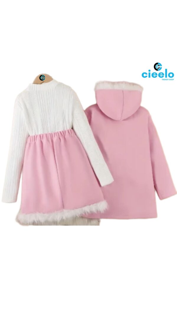 Conjunto Polar 3 Piezas Niños – Chaqueta, Leggings y Top