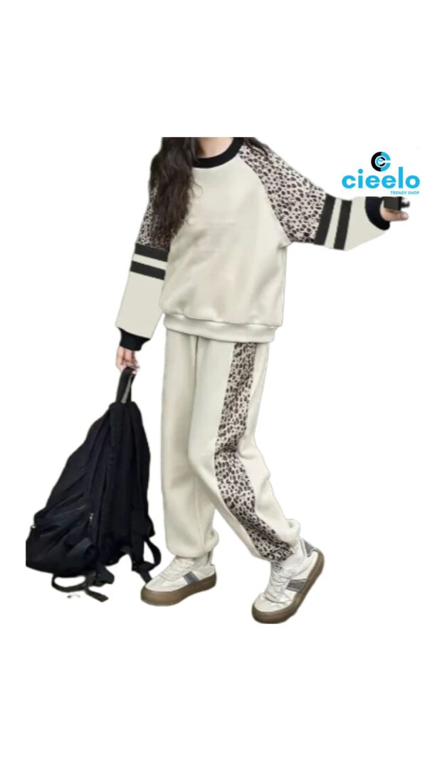 Conjunto Leopardo Casual 2 Piezas – Estilo y Comodidad Niña