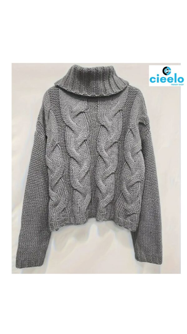 Suéter holgado de cuello alto – Básico con estilo comfy