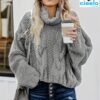 Suéter holgado de cuello alto – Básico con estilo comfy