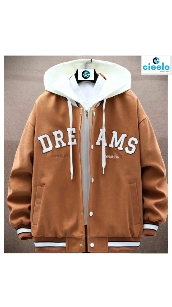 Chaqueta Varsity con Capucha - Estilo Casual y Urbano