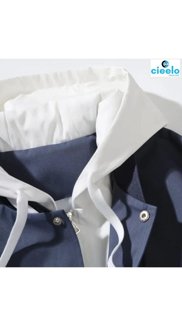 Chaqueta Varsity con Capucha - Estilo Casual y Urbano