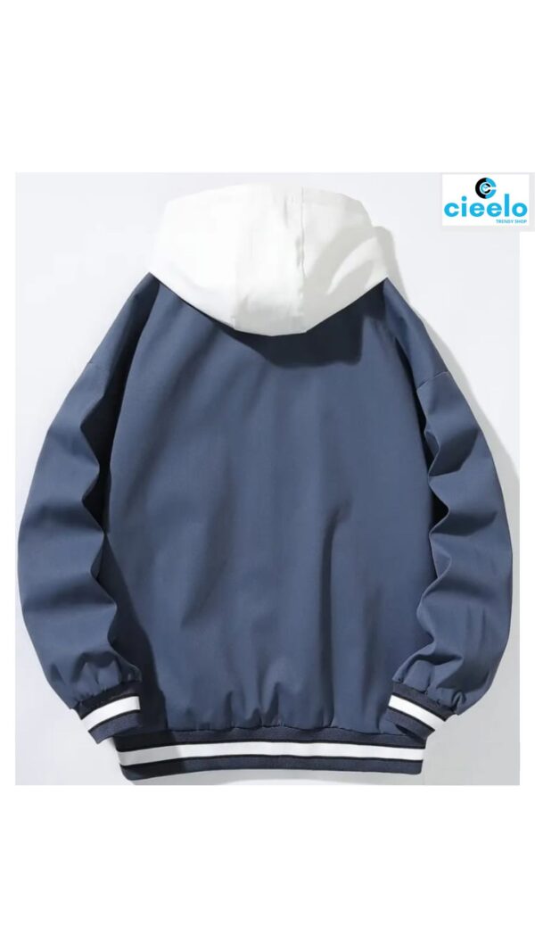 Chaqueta Varsity con Capucha - Estilo Casual y Urbano