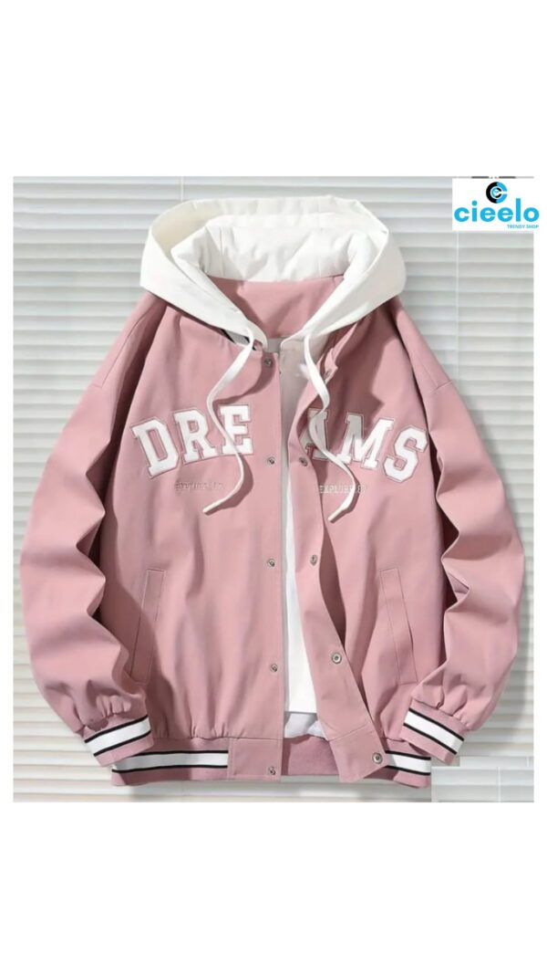 Chaqueta Varsity con Capucha - Estilo Casual y Urbano