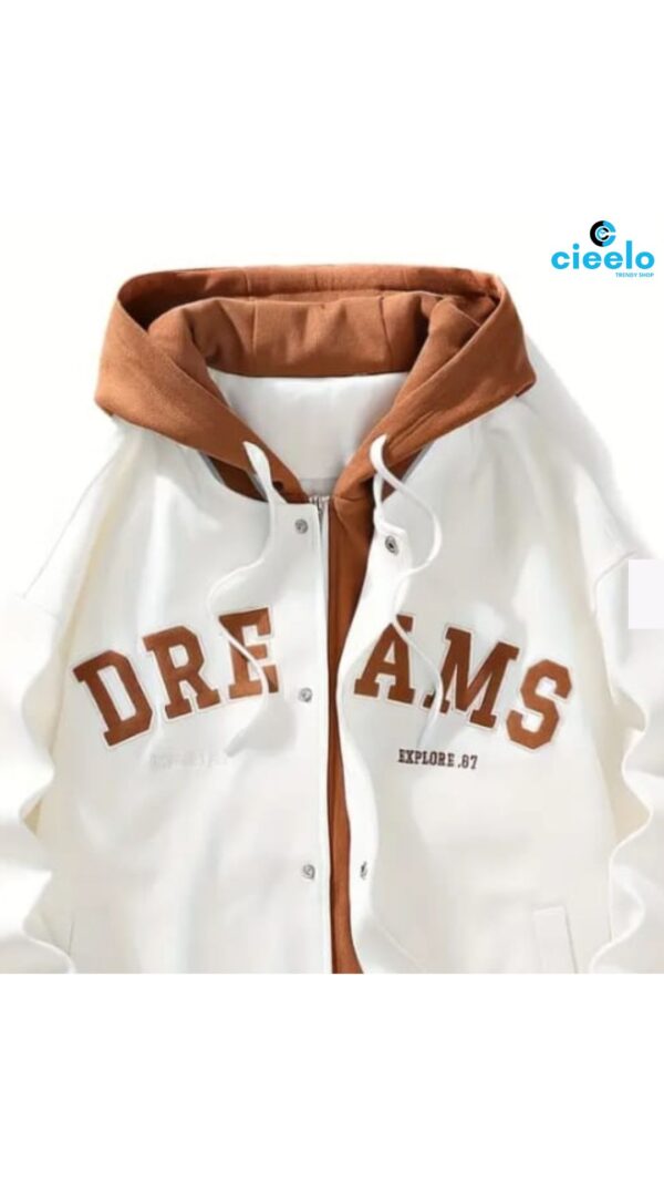 Chaqueta Varsity con Capucha - Estilo Casual y Urbano