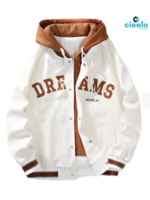 Chaqueta Varsity con Capucha - Estilo Casual y Urbano