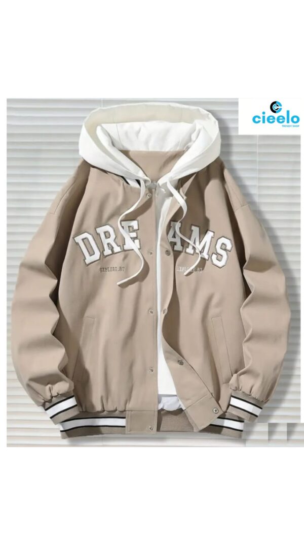 Chaqueta Varsity con Capucha - Estilo Casual y Urbano