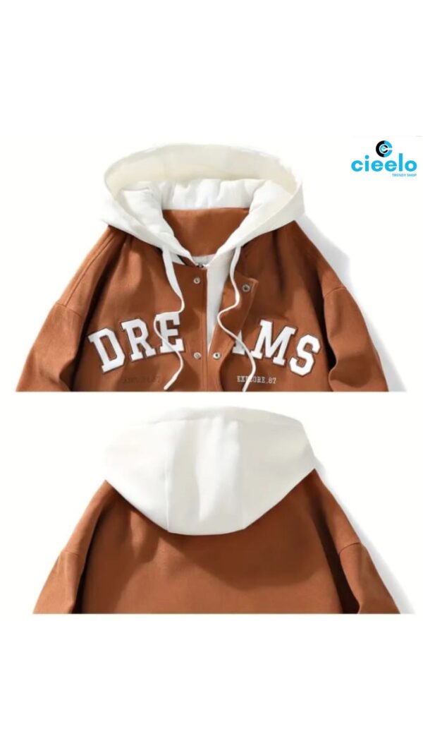 Chaqueta Varsity con Capucha - Estilo Casual y Urbano