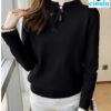 Suéter de Cuello Alto Medio – Elegancia Ligera para Primavera