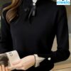 Suéter de Cuello Alto Medio – Elegancia Ligera para Primavera