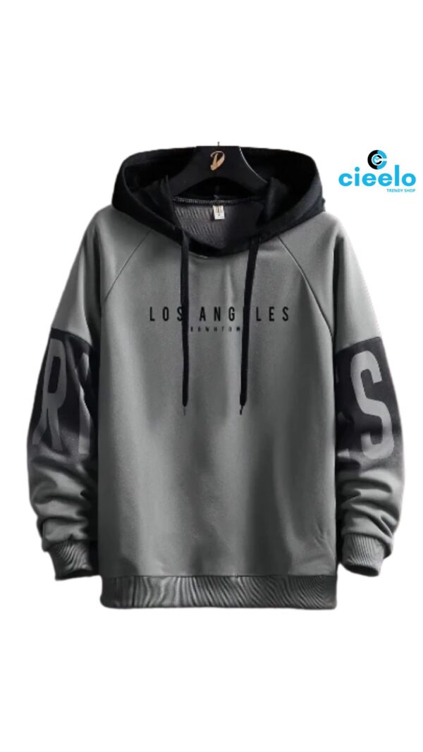 Sudadera Gráfica Los Ángeles – Color Block Streetwear