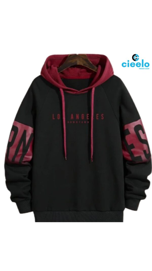 Sudadera Gráfica Los Ángeles – Color Block Streetwear