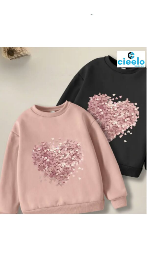 2-Pack Sudaderas con Corazón Alfabético – Amor, estilo y comodidad
