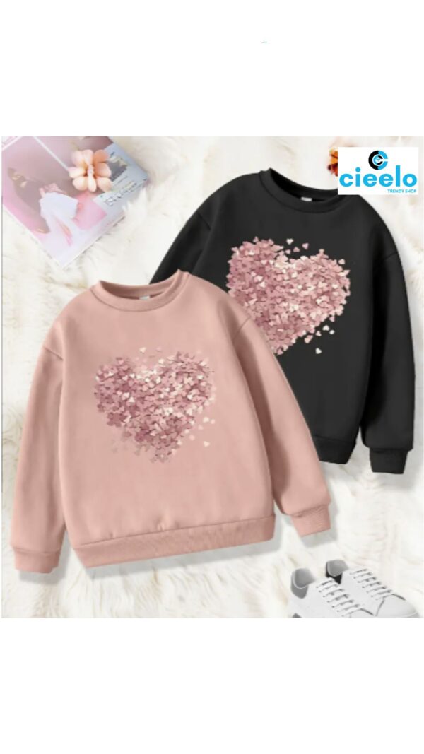 2-Pack Sudaderas con Corazón Alfabético – Amor, estilo y comodidad