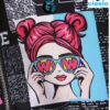 Chaqueta Larga Grafiti con Capucha – Forro de Terciopelo
